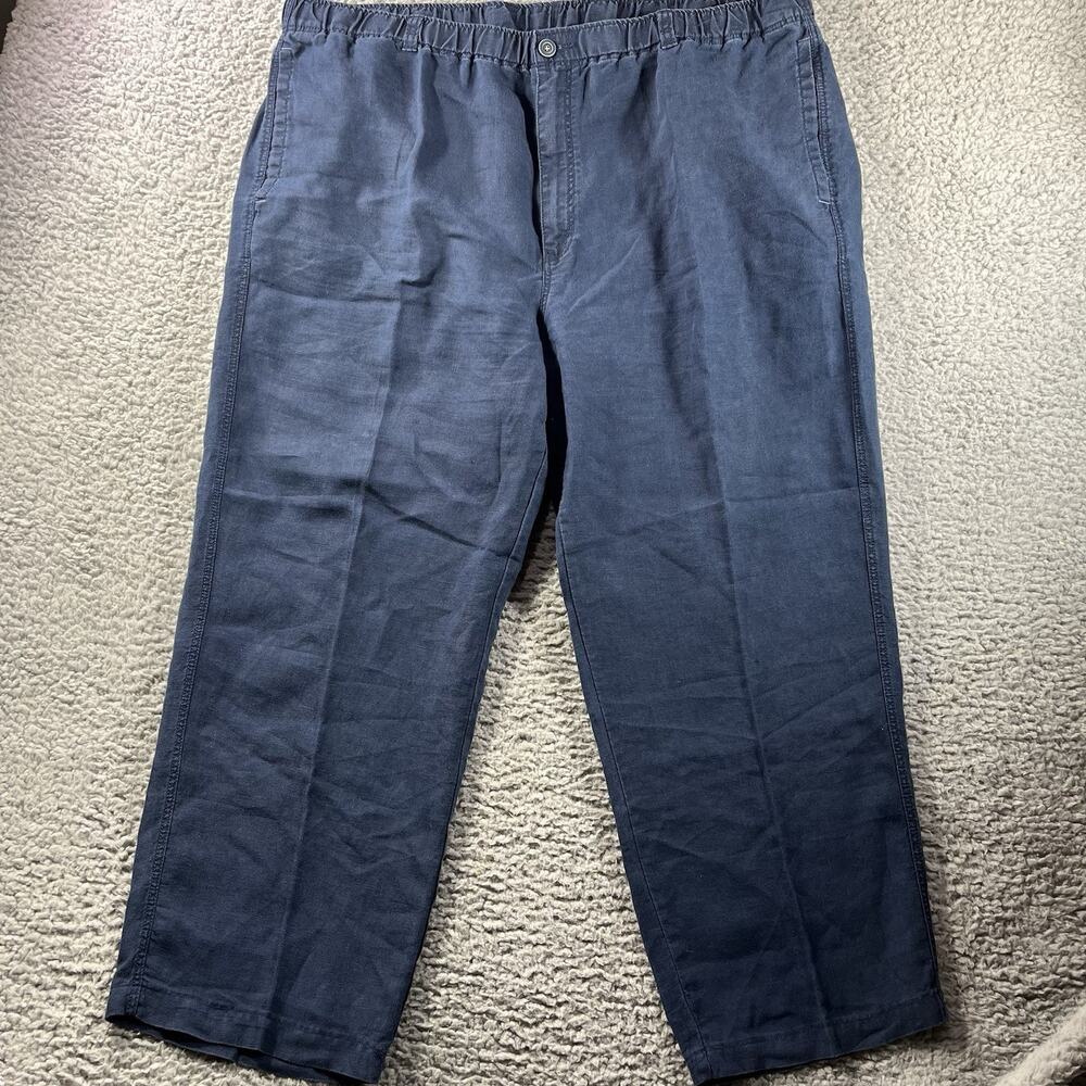 Tommy Bahama Relax Mens 2XB 100% Linen Pull On Pants Fits 42x28 Beach Vacation